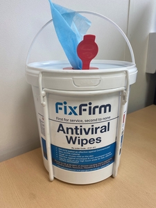 Wall Mounted Dispenser for FixFirm® Antiviral Wipes