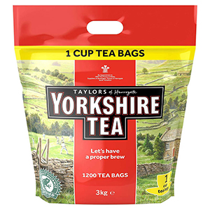Taylors of Harrogate Yorkshire Tea One Cup Tea Bags 1040 pack (3kg)