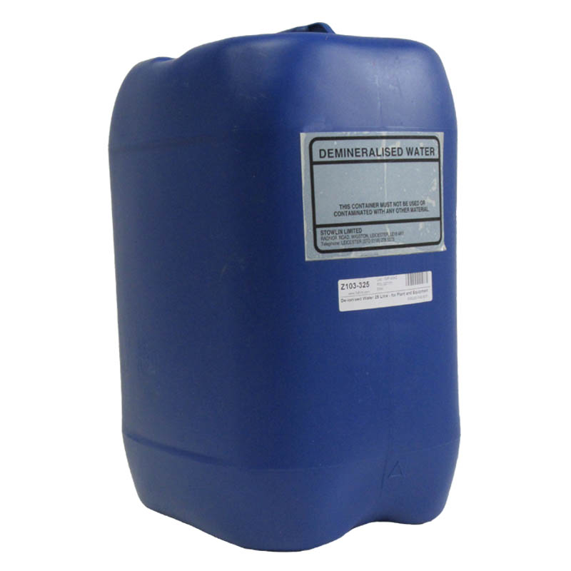 De-ionised Water 25 Litre - for Plant and Equipment