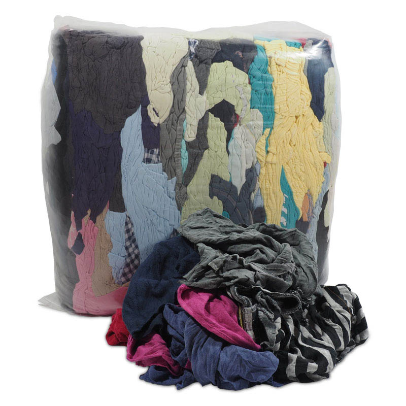 10kg WorkWipe® Pack of Mixed Colour Towelling Rags 