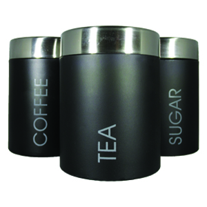 Tea, Coffee and Sugar Canisters - Set of 3