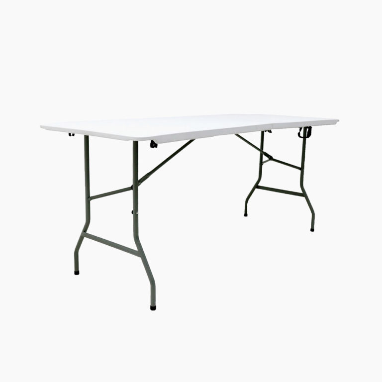 1800x750mm SiteForce® Plastic Folding Canteen Table with Folding Legs
