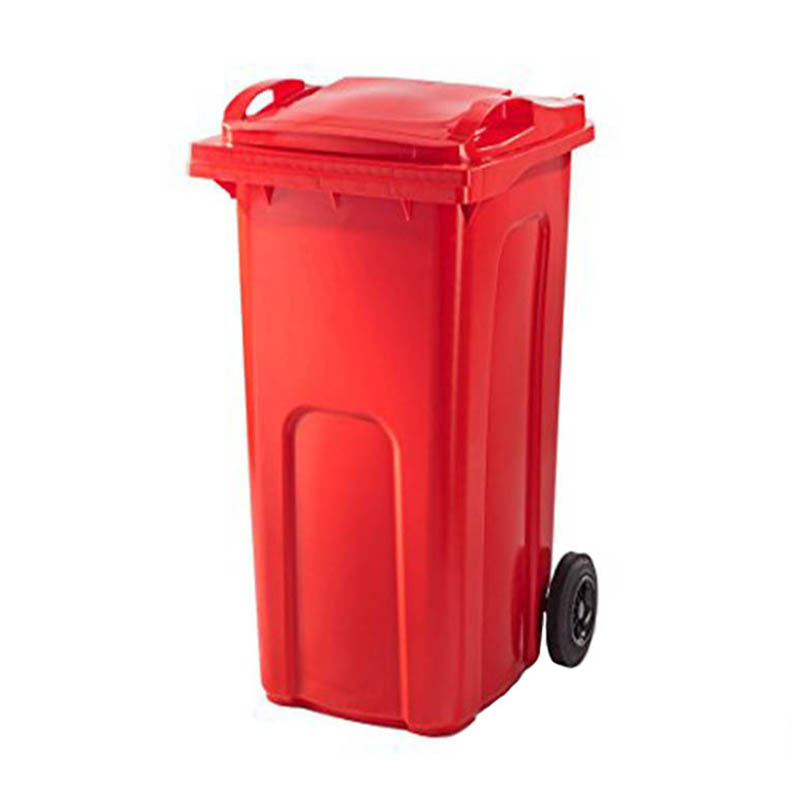 240 Litre RED JaniCare® Plastic Wheelie Bin 