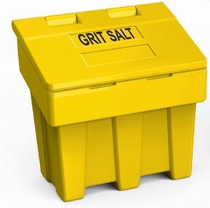 200 Litre Yellow Plastic Salt/Grit Bin - 250kg Capacity