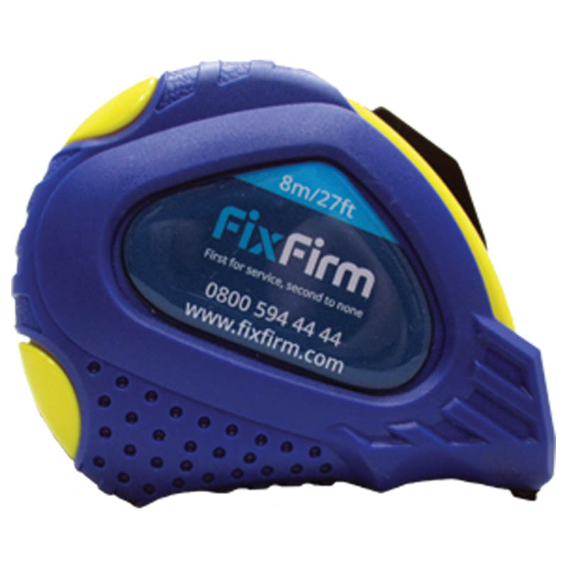 8m FixFirm® Premium Tape Measure - Auto Lock & Magnetic Hook
