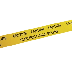 200mmx100m YELLOW 'Caution Electrical Cable Below' Detectable Warning Tape