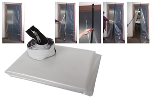 TemporGuard® Zipped Doorway Dust Protector - 2.1x1.2m