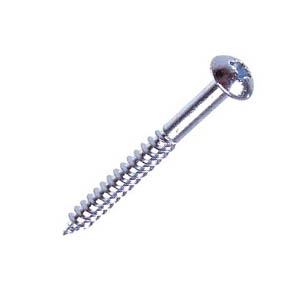 Round Head Pozi Twinthread Woodscrews